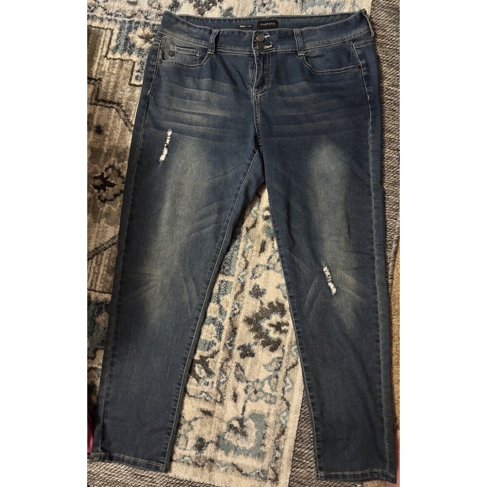 Rampage Denium Jeans Sz 18 ,with2  Shirt Amazing Price Complete Outfit - Picture 4 of 12